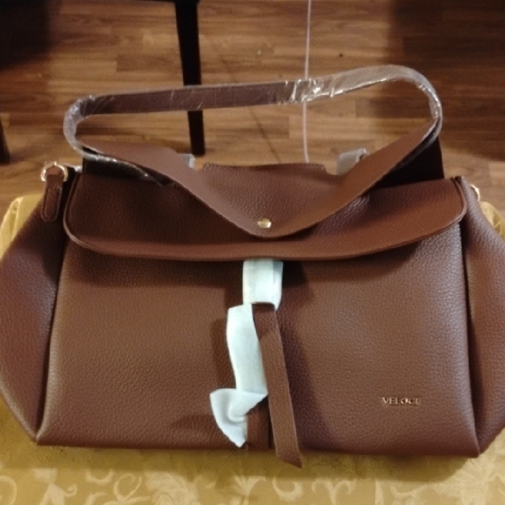 Brown Veloci Satchel Bag